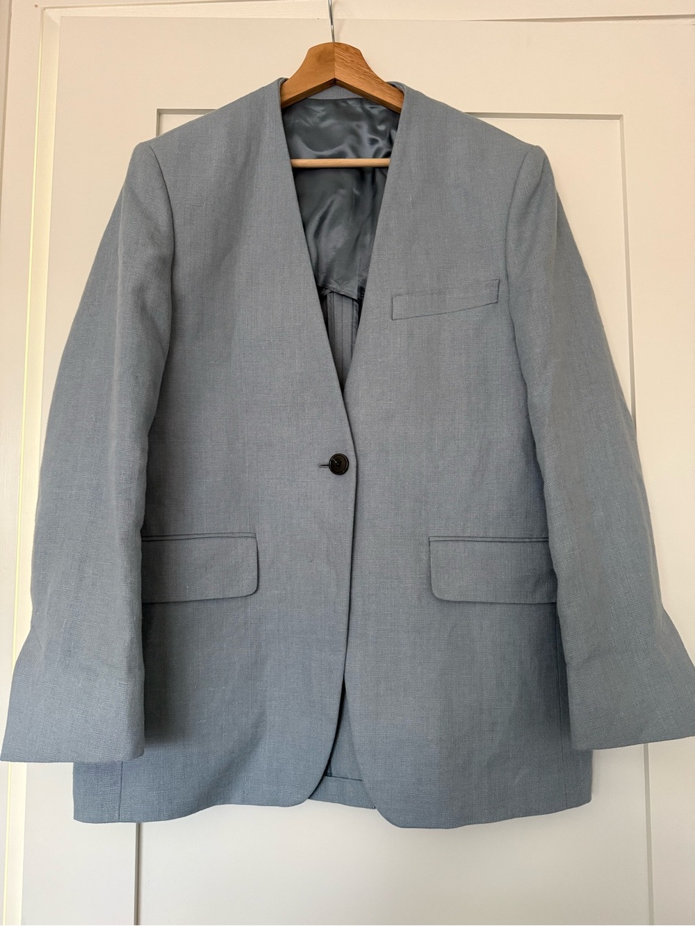 ARKET Light Blue 100% Linen Oversized Blazer | Fits XS-L | Size EU 32 (US 2)